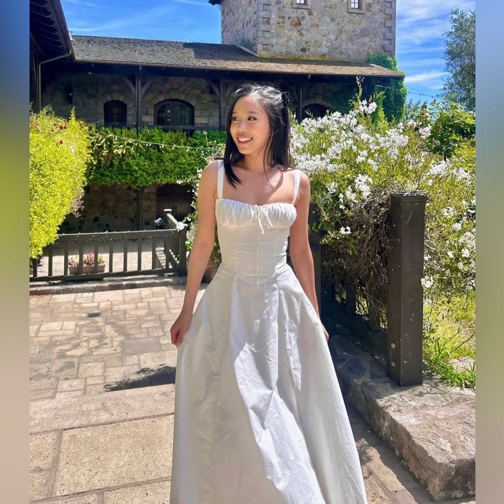 House of CB White Midi Dress